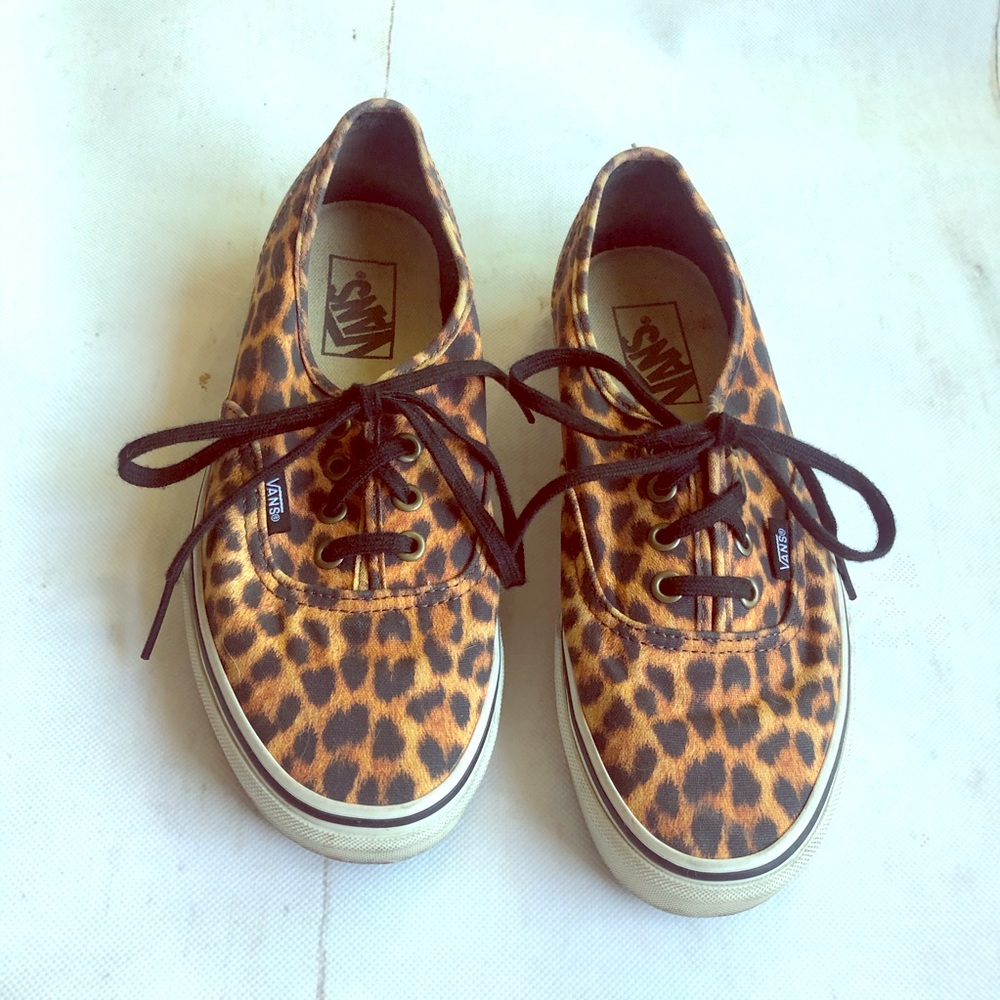 Vans Leopard Print Sneakers